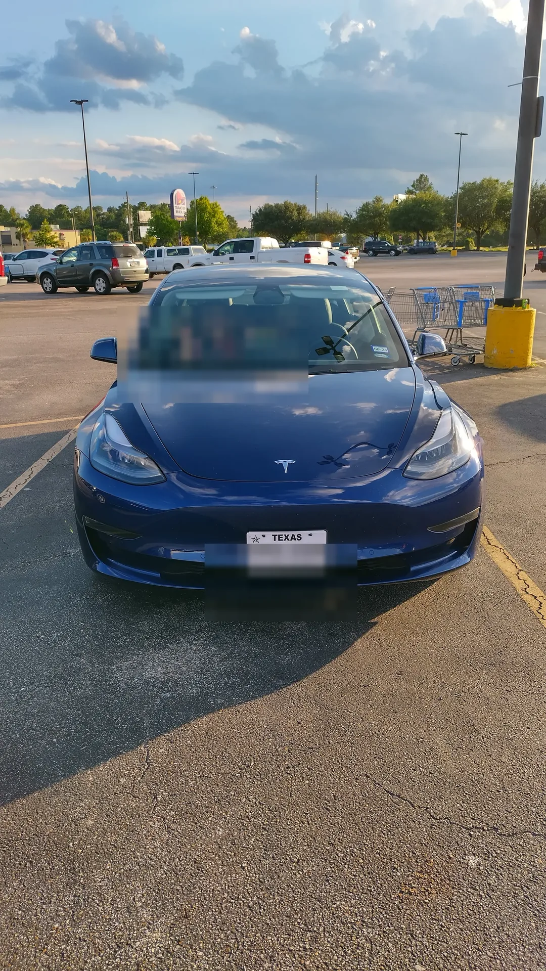 Tesla Model 3 sedan used for Houston area transfers
